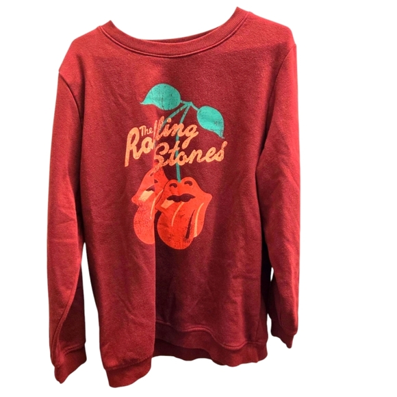 Red Rolling Stones Cherry Sweatshirt XXL - Picture 1 of 4